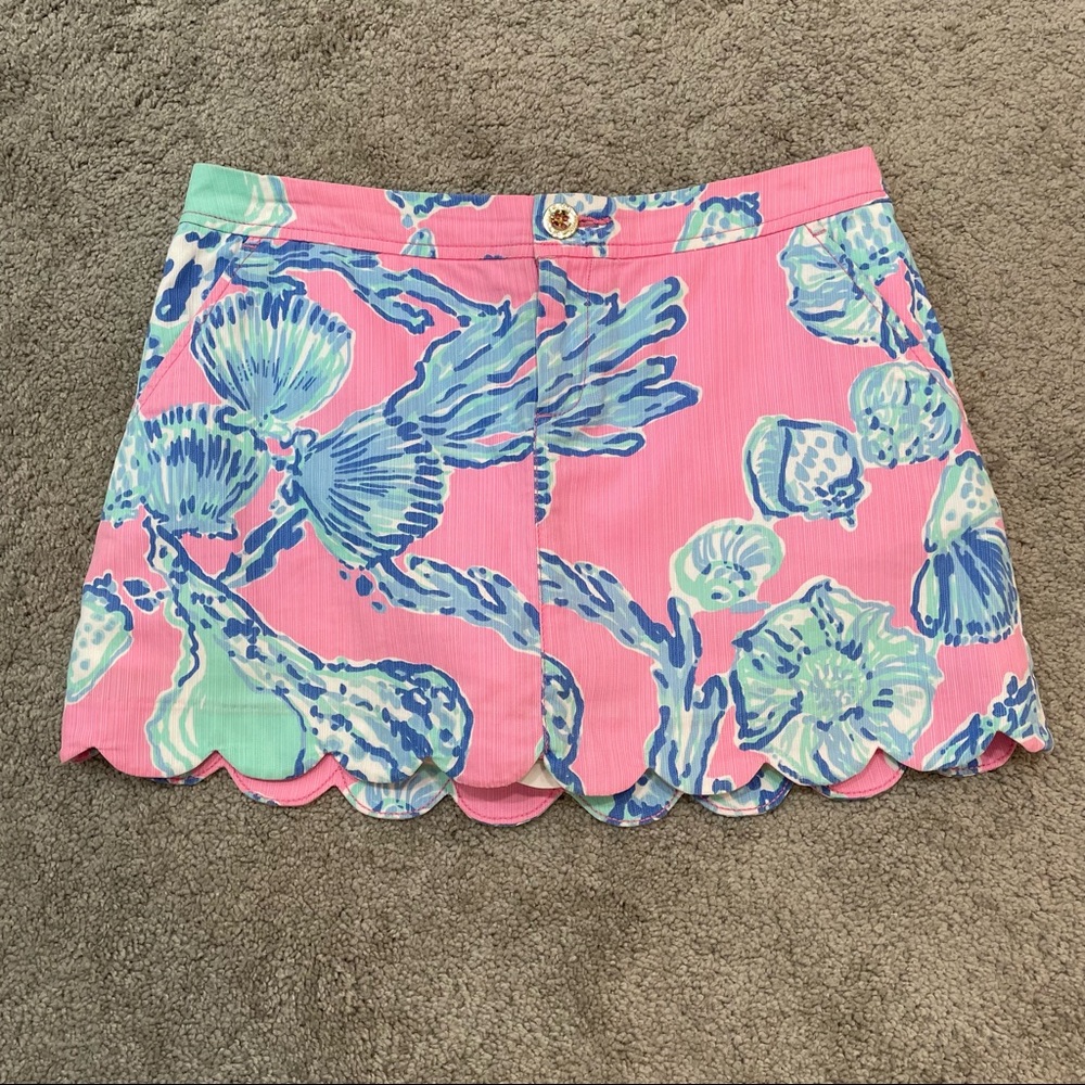 Lilly Pulitzer Collete Scallop Hem Knit Skort